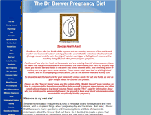 Tablet Screenshot of drbrewerpregnancydiet.com